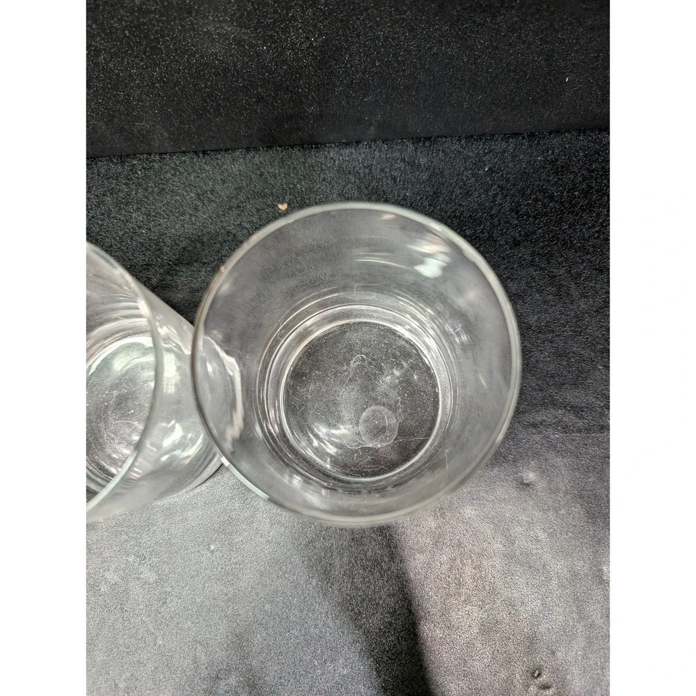 US Fidelity And Guidance Company 1896 Glass Tumblers Set, Etched Whiskey Glasses